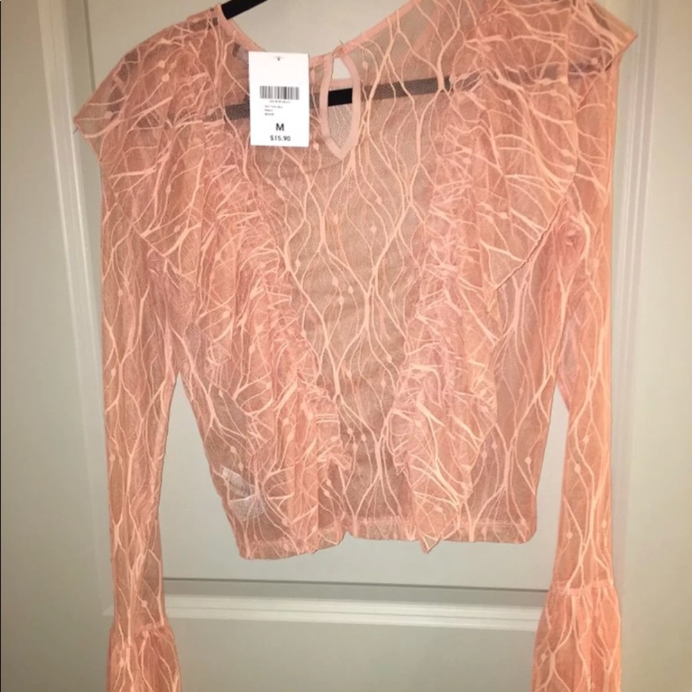 Peach blouse